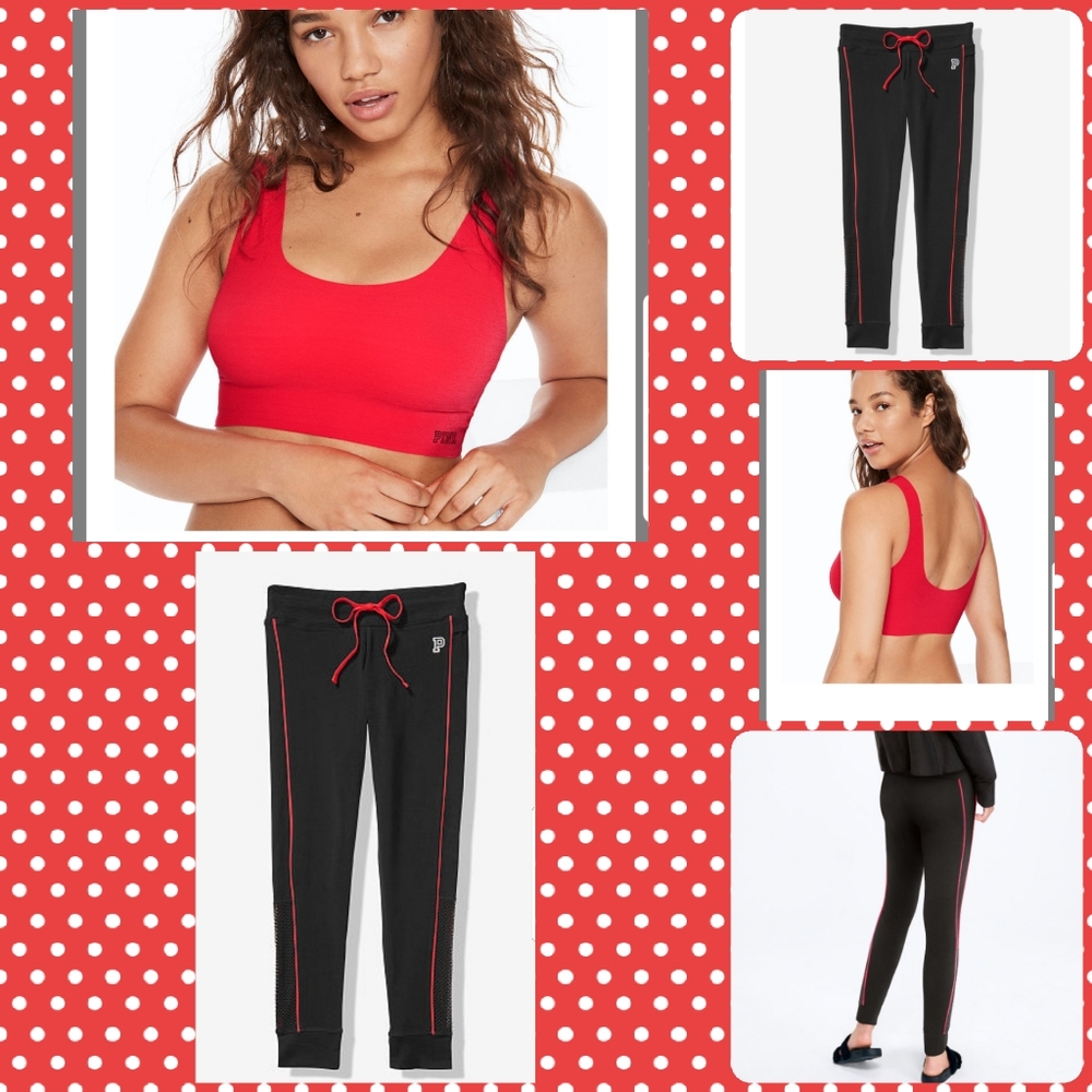 🔥VS Pink Campus legging & Sports Bra